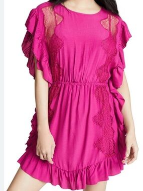 IRO Zestful Fuschia Mini Dress- Size LG